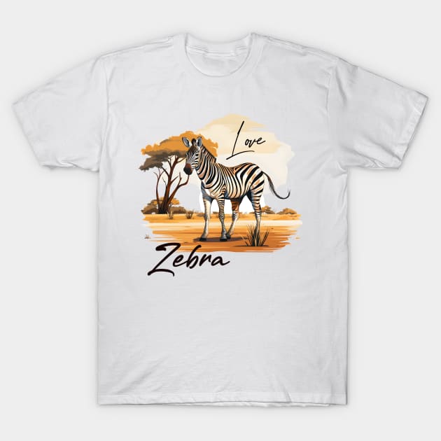 Happy Zebra T-Shirt by zooleisurelife